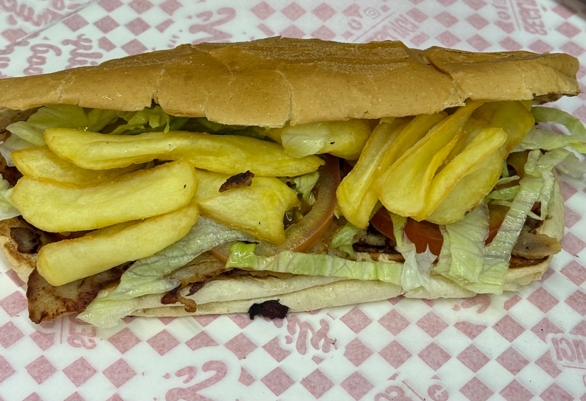 Kebab — Patatine · Insalata · Pomodoro